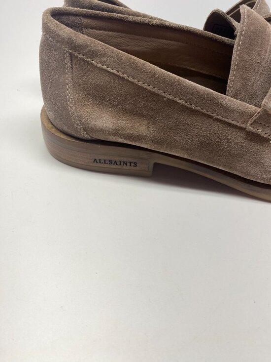 ALL SAINTS Mens Sam Taupe Suede Penny Loafer Sz 9 main image 9